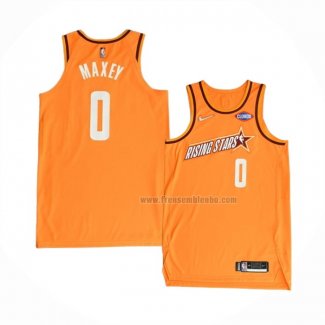 Maillot 2022 Rising Star Tyrese Maxey NO 0 Worthy Orange