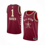 Maillot All Star 2024 Los Angeles Clippers James Harden NO 1 Rouge