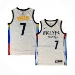 Maillot Brooklyn Nets Kevin Durant NO 7 Ville 2020-21 Blanc