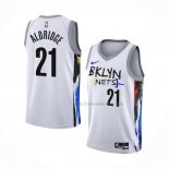 Maillot Brooklyn Nets Lamarcus Aldridge NO 21 Ville 2022-23 Blanc
