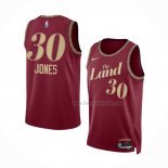 Maillot Cleveland Cavaliers Damian Jones NO 30 Ville 2023-24 Rouge