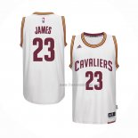 Maillot Cleveland Cavaliers LeBron James NO 23 Retro Blanc2