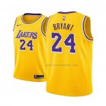 Maillot Enfant Los Angeles Lakers Kobe Bryant NO 24 Icon 2018-19 Jaune