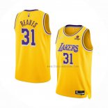 Maillot Los Angeles Lakers Austin Reaves NO 31 75th Anniversary 2021-22 Jaune