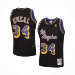 Maillot Los Angeles Lakers Shaquille O'neal NO 34 Mitchell & Ness 1996-97 Noir