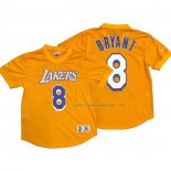Maillot Manga Corta Los Angeles Lakers Kobe Bryant NO 8 Jaune