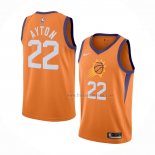 Maillot Phoenix Suns Deandre Ayton NO 22 Statement Orange