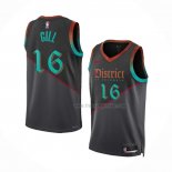 Maillot Washington Wizards Anthony Gill NO 16 Ville 2023-24 Noir