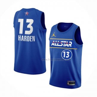 Maillot All Star 2021 Brooklyn Nets James Harden NO 13 Bleu