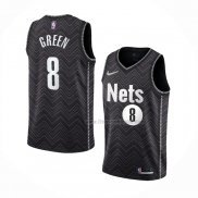 Maillot Brooklyn Nets Jeff Green NO 8 Earned 2020-21 Noir