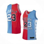 Maillot Chicago Bulls Michael Jordan NO 23 Split Bleu Rouge