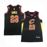 Maillot Cleveland Cavaliers LeBron James NO 23 Retro Noir
