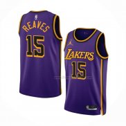 Maillot Los Angeles Lakers Austin Reaves NO 15 Statement 2022-23 Volet