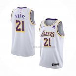 Maillot Los Angeles Lakers Joel Ayayi NO 21 Association 2021-22 Blanc