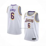 Maillot Los Angeles Lakers LeBron James NO 6 Association 2021-22 Blanc