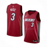 Maillot Miami Heat Dwyane Wade NO 3 Statement Rouge