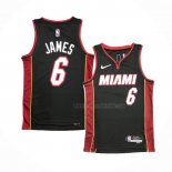 Maillot Miami Heat LeBron James NO 6 Icon Noir
