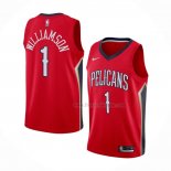 Maillot New Orleans Pelicans Zion Williamson NO 1 Statement 2019-20 Rouge