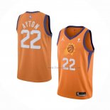 Maillot Phoenix Suns Deandre Ayton NO 22 Statement 2021 Orange