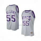 Maillot Sacramento Kings Jason Williams NO 55 Mitchell & Ness 2000-01 Gris