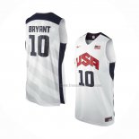 Maillot USA 2012 Kobe Bryant NO 10 Blanc