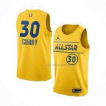 Maillot All Star 2021 Golden State Warriors Stephen Curry NO 30 Or