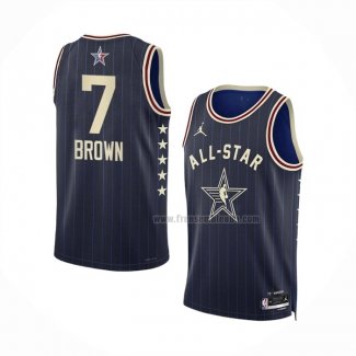 Maillot All Star 2024 Boston Celtics Jaylen Brown NO 7 Bleu