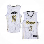 Maillot Brooklyn Nets Kyrie Irving NO 11 Christmas Blanc