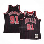 Maillot Chicago Bulls Dennis Rodman NO 91 Mitchell & Ness 1995-96 Noir