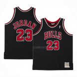 Maillot Chicago Bulls Michael Jordan NO 23 Mitchell & Ness 1997-98 Noir4