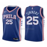 Maillot Enfant Philadelphia 76ers Ben Simmons NO 25 2017-18 Bleu