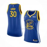 Maillot Femme Golden State Warriors Stephen Curry NO 30 Icon 2017-18 Bleu
