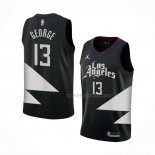 Maillot Los Angeles Clippers Paul George NO 13 Statement 2022-23 Noir
