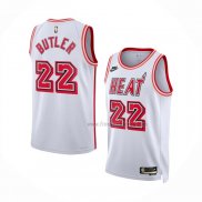 Maillot Miami Heat Jimmy Butler NO 22 Classic 2022-23 Blanc
