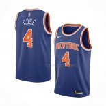 Maillot New York Knicks Derrick Rose NO 4 Icon 2020-21 Bleu