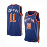 Maillot New York Knicks Jalen Brunson NO 11 Ville 2023-24 Bleu