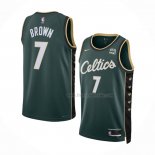 Maillot Boston Celtics Jaylen Brown NO 7 Ville 2022-23 Vert