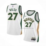 Maillot Boston Celtics Jordan Walsh NO 27 Ville 2023-24 Blanc