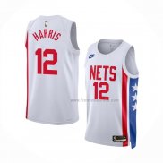 Maillot Brooklyn Nets Joe Harris NO 12 Classic 2022-23 Blanc