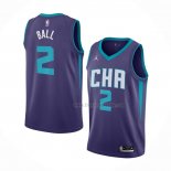 Maillot Charlotte Hornets LaMelo Ball NO 2 Statement Edition Volet