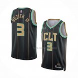 Maillot Charlotte Hornets Terry Rozier III NO 3 Ville 2022-23 Noir