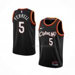 Maillot Cleveland Cavaliers Yogi Ferrell NO 5 Ville 2020-21 Noir