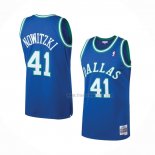 Maillot Dallas Mavericks Dirk Nowitzki NO 41 Mitchell & Ness 1998-99 Bleu