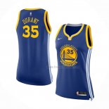 Maillot Femme Golden State Warriors Kevin Durant NO 30 Icon 2017-18 Bleu