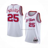 Maillot Houston Rockets Reggie Bullock NO 25 Ville 2023-24 Blanc