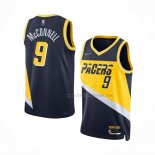Maillot Indiana Pacers T.j. Mcconnell NO 9 Ville 2021-22 Bleu