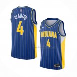 Maillot Indiana Pacers Victor Oladipo NO 4 Ville 2020-21 Bleu