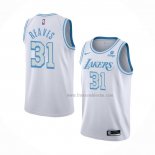 Maillot Los Angeles Lakers Austin Reaves NO 31 Ville 2021-22 Blanc