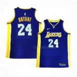 Maillot Los Angeles Lakers Kobe Bryant NO 24 Statehombret 2017-18 Volet