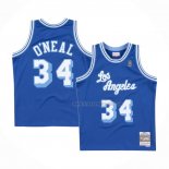 Maillot Los Angeles Lakers Shaquille O'neal NO 34 Retro 1996-97 Bleu